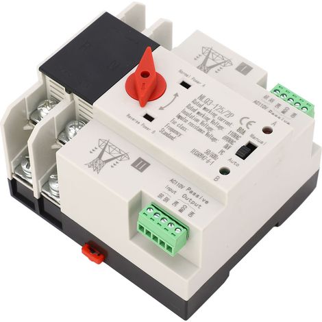 Automatischer Netzumschalter AC110V 80A 2P, bipolarer Schnellumschalter für Einkaufszentren und Fabriken, Wechselrichter mit zwei Spannungsquellen. (1/5)