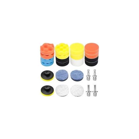26 Pièces kit Lustrage Carrosserie Voiture Tampons Eponge de Polissage de 80 MM Accessoire pour Polisseuse Pad Polissage Manuel Voiture Utilisé pour Le Polissage Le Meulage et Le Cirage (1/5)