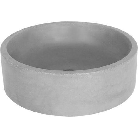 Differnz Marba Vasque à poser ronde 42x13cm Béton Gris clair (1/5)