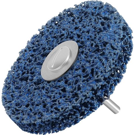 Disques de Nettoyage 100 mm CSD Disques de Ponçage pour Métal, Pierre, Bois et Plastique,Bleu (1/5)