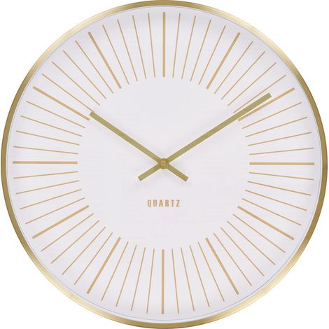 Takamaka - Orologio da parete in alluminio dorato con movimento silenzioso ø40 cm