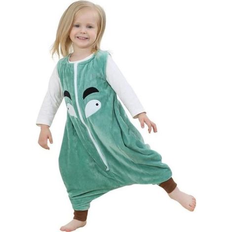 Gigoteuse - Flanelle Polyester-Coton - Sans Manches - Fermeture Éclair Avant - Taille L (3-5 Ans) (1/4)