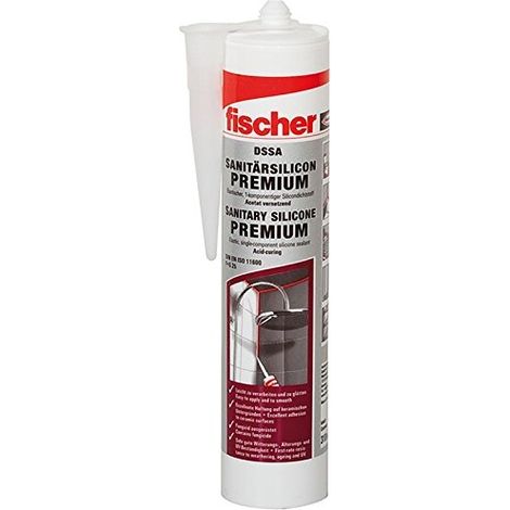 Fischer  1x Sanitärsilicon  310 ml  DSSA GR  grigio -  053102