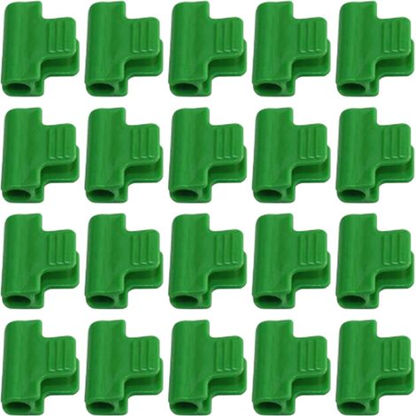 Sollbry 20 clips de serre, clips de bâche de serre Hoop House, cadre de support de jardin pour l'installation de filets et de films de serre (1/3)