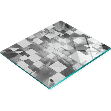 Pannello decorativo in vetro multifunzionale per cucina, astratto, 60x52 cm (1/5)