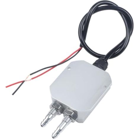 Capteur de transmetteur de pression différentielle de 4 à 20 mA, plage de 0 à 2 kPa, corps d'allégement avec des boules de pagode pour le médicament de pression de vent d'air, sortie de 24 V CC, tempé (1/5)