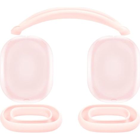 Kit de protection pour AirPods Max : arceau, coque en TPU et coussinets en silicone. Accessoires résistants à la transpiration, faciles à laver et anti-rayures. (1/4)