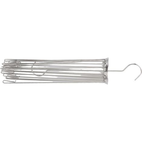 Étendoir à linge pliable en acier inoxydable, de type parapluie, pour serviettes et sous-vêtements de bébé. (1/5)