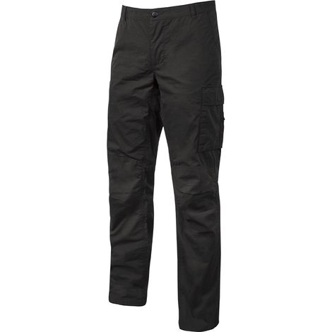 Pantalón de trabajo de lona elástica OCEAN - Negro M - FR (42) - EU (48) (1/5)
