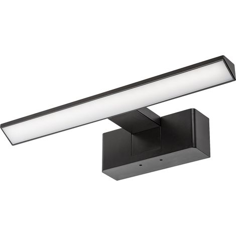 Applique murale de salle de bain LED 6W 4000K IP44 pour miroir Rabalux Loric noire (1/5)