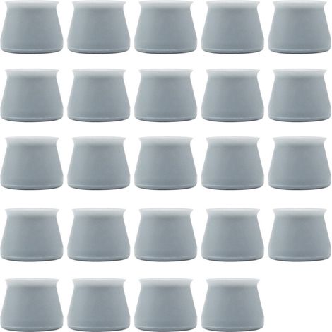 Caps Pour Pieds De Chaise - Embouts En Silicone Pour Pieds Ronds - Protège-Sol Anti-Rayures Et Anti-Bruiit - 24 Pièces (1/5)