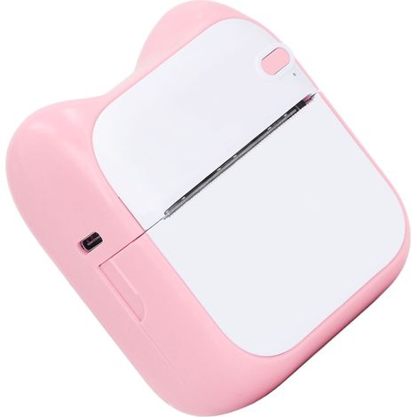Imprimante thermique de poche avec connexion Bluetooth, incluant du papier pour noter les réponses incorrectes (rose) (1/5)