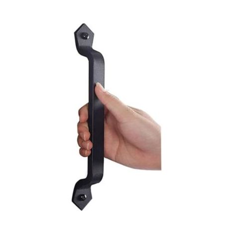 Poignée de Porte en Fonte Noire Antique Solide, Idéale pour Grange, Garage et Intérieur, 1 Pièce (1/5)