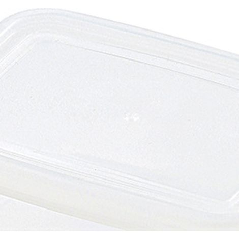 Boîte de conservation pour aliments frais au réfrigérateur, compatible micro-ondes, avec couvercle, rectangulaire. Boîte hermétique pour fruits et légumes, idéale pour la préparation des repas. (1/5)