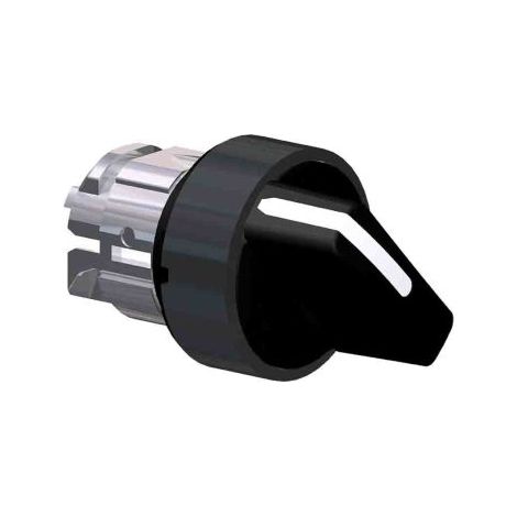 Harmony XB4 - tête bouton tournant à manette - Ø22 - 2 posit fixes - noir - ZB4BD27