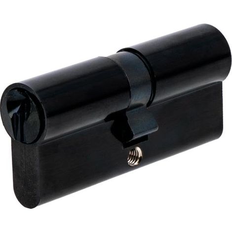 Cylindre de Serrure 35x35 mm Noir, 5 Goupilles, Cylindre de sûreté - Porte d’entrée, Portes extérieures, Porte de service, Portes intérieures, 3 Clés (1/5)