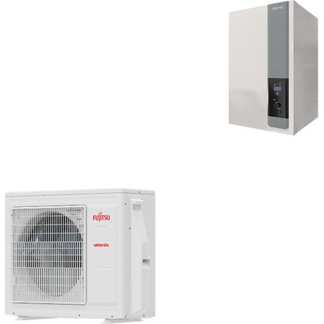 Atlantic – Pompe à chaleur air/eau 10 kW – SCOP 4,53 – Classe A+++ – Échangeur coaxial breveté – Appoint électrique intégré 3 kW