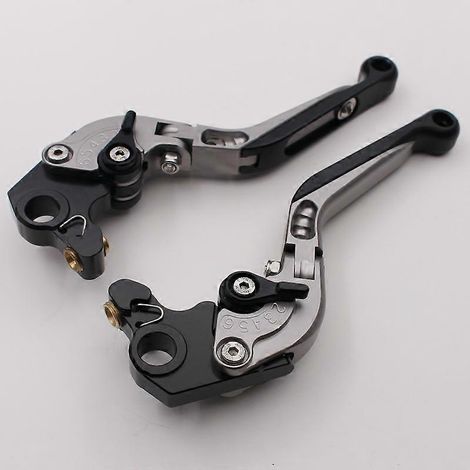 Convient aux motos Ducati 796MONSTER Pièces modifiées Poignée de frein, d'embrayage et de klaxon en alliage d'aluminium (titane) (1/5)