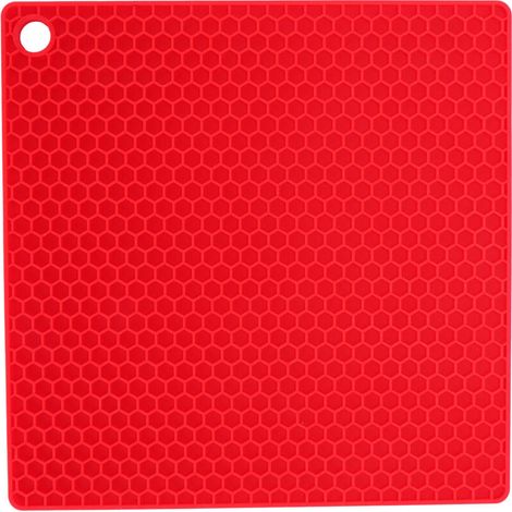 Tapis en Silicone Alimentaire Épais pour Four à Micro-ondes, Anti-Brûlure et Isolation Thermique (Rouge) (1/5)