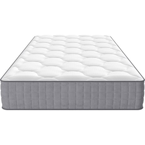 MEUBLIV Matelas 90x200 cm blanc – 7 zones, H3, ventilation optimale, 25 cm (1/5)