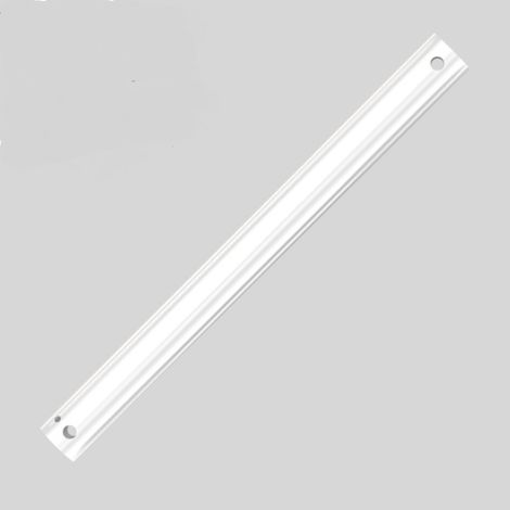 Varilla de extensión para ventilador de techo, blanca, de 30 cm de largo y 26,5 mm de diámetro exterior, sin rosca. (1/4)