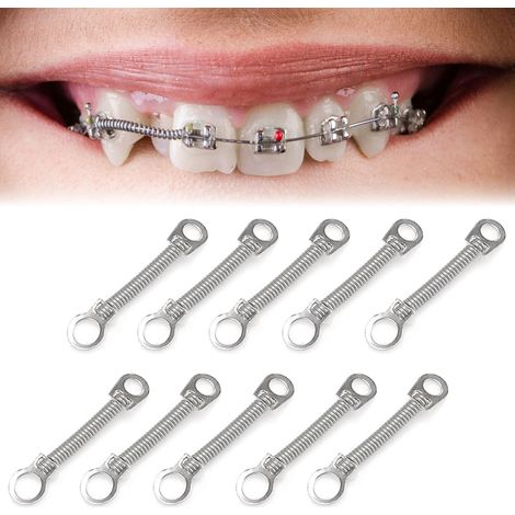 10 ressorts orthodontiques NITI fermés 0.012x9mm, accessoires dentaires par lot de 10 (1/5)
