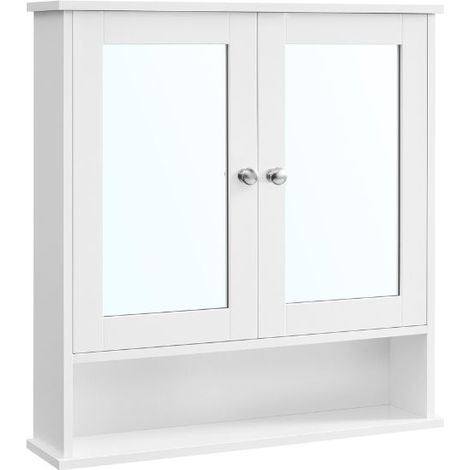Armoire de toilette Barkley  56,5 x 13 x 58,5 cm  Blanc