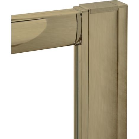 Nuie Rene 1900mm Profiles 20mm Extension (Pack of 2) - Brushed Brass