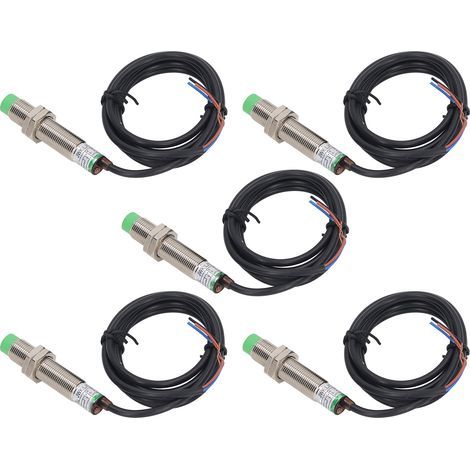 M12 Induktiver Näherungssensor, 5 Stück, NPN NC Annäherung, IP65, wasserdichter Schalter (1/5)