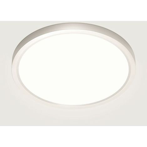 Plafonnier LED 28W 4500K Plafonnier LED Moderne Neutre pour Chambre Blanche Étanche IP44 22cm Convient pour Salle de Bain Chambre Cuisine Salon Balcon Couloir [Classe énergétique A++] (1/5)
