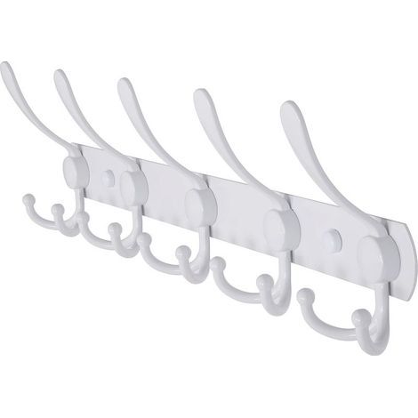 Porte-Manteau Mural - 5 Trois Crochets, Acier Inoxydable Robuste, Porte-Manteau En Métal Pour Porte-Serviettes De Vestiaire (1/5)