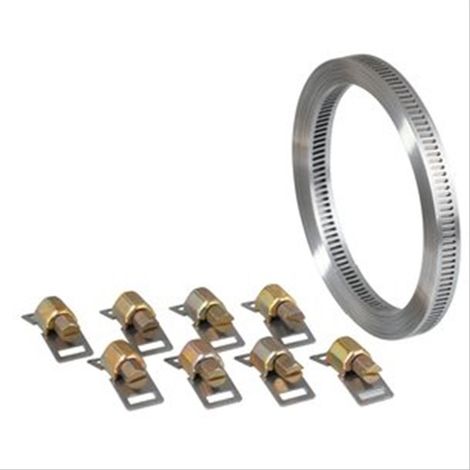 Collier à bande sans fin en Acier zingué - inox 3m largeur 13mm
