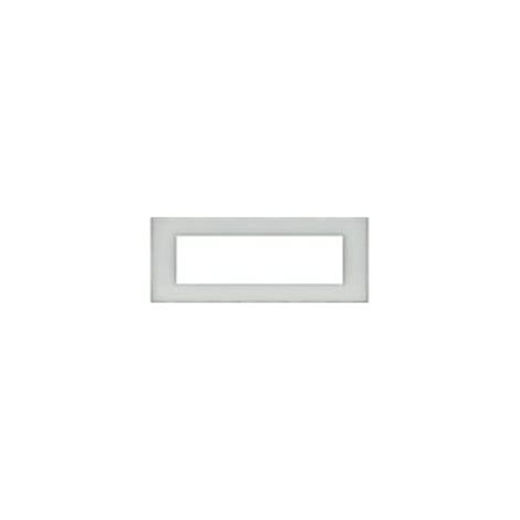 Living Light placca 7 posti, colore bianco opale  BTIN4807OB