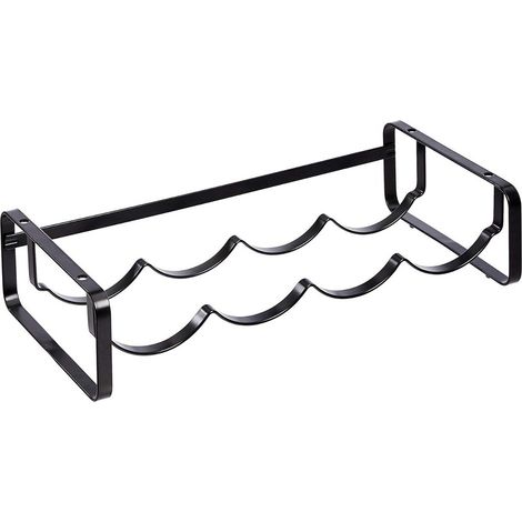 Range-bouteilles empilable pour table, Noir, 402010centimètres (1/4)
