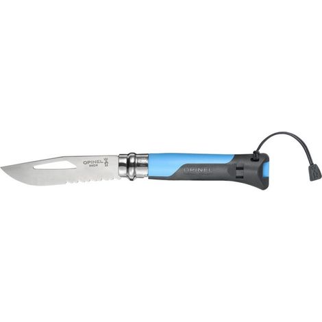 Coltello Opinel Outdoor N. 08 Antracite / Blu Lama 8,5 cm in Inox (1/3)