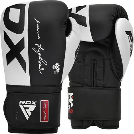RDX REX F4 Boxhandschuhe Schwarz/Weiß 10oz (1/5)