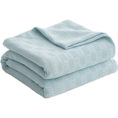 Couverture Rafraîchissante - 180x200 cm - Coton Polyester - Pour Dormir Au Frais - Anti Transpiration Nocturne - 1 Pièce (1/5)
