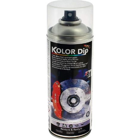 Bombe vernis etrier acrylique brillant resistant a la chaleur 400ml - KolorDip