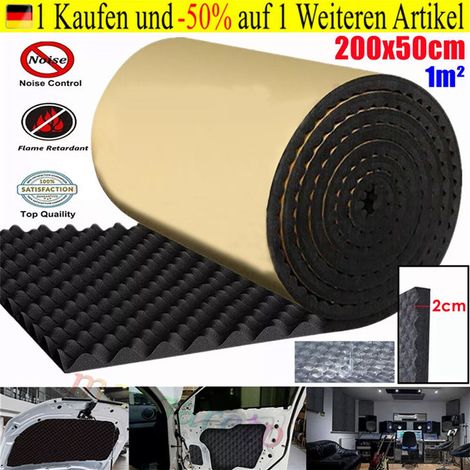 Dämmmatte für Auto, 200x50 cm, selbstklebende Schalldämmung, 20 mm, Polyurethan (1/5)