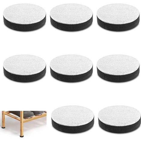 8 selbstklebende Filzgleiter, 120 mm, rutschfest, für Stühle, Sofas und Möbel