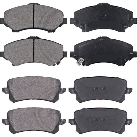 KIT PASTIGLIE FRENO ANTERIORI E POSTERIORI compatibile con LAND ROVER DISCOVERY III (L319) , IV (L319) / PASTIGLIE FRENANTI AUTO OEM FDB1615,FDB1613 / SOSTITUZIONE DIRETTA / BASSA POLVERE / SILENZIOSO