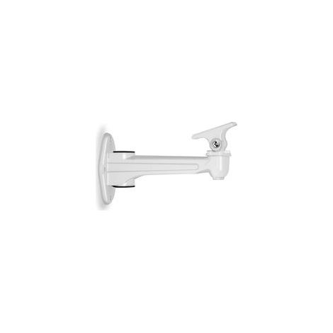 Support Mural Projecteur CCTV Aluminium 3kg, Bras Réglable 16-20cm, Rotation 360°, Pour Caméra Surveillance Webcam, Blanc (1/4)
