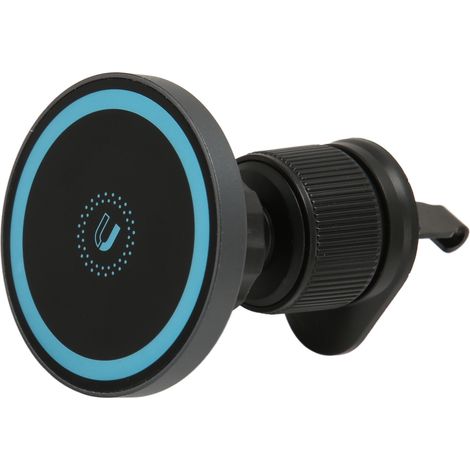 Chargeur de voiture magnétique sans fil 15 W à charge rapide, support de fixation pour grille d'aération et téléphone portable (1/5)