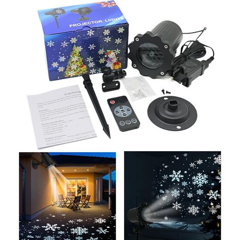 Lumineux de Neige Tombante pour la Saison de Nol Projecteur (1/5)