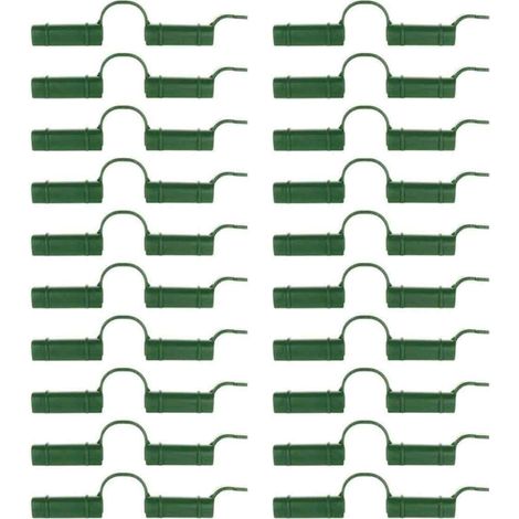 Lot de 20 clips de fixation pour serre - pour tube de serre - outil de fixation - pour bâche de jardin. (1/5)