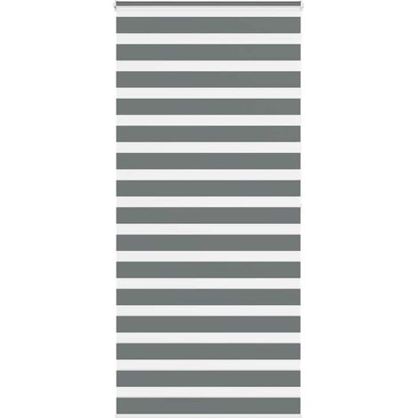 Doppelrollo Dunkelgrau 110x200 cm Stoffbreite 105,9 cm Polyester