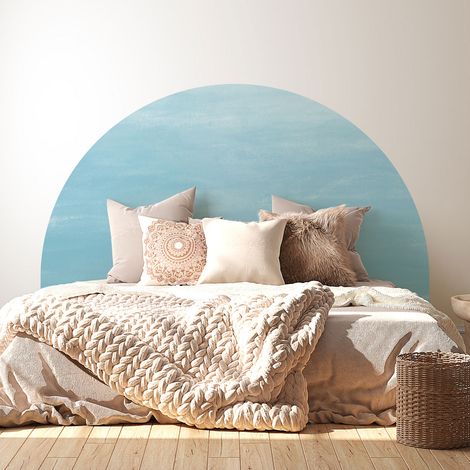 Stickers tête de lit - Couleur tendance - 160 x 130 cm - Pour lits (120 à 140 cm) - Adhésif MAT (1/2)