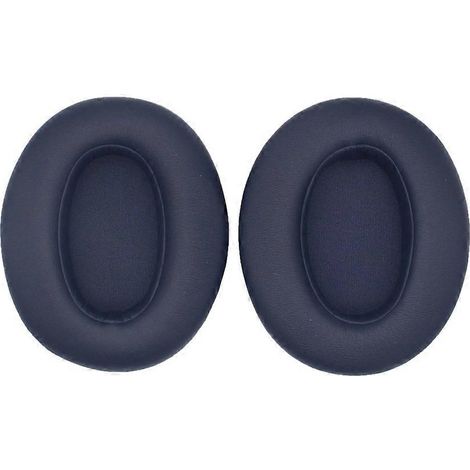 1 paire de protections pour casque Sony WH-XB910N, faciles à remplacer, avec boucle et coussinets d'oreille bleus (1/5)