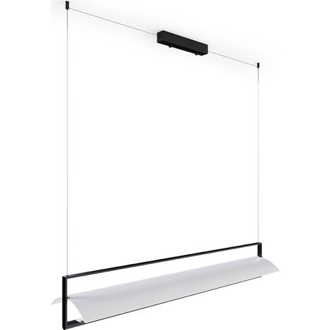 Lampada a Sospensione Barra LED Orizzontale - Newa Nero