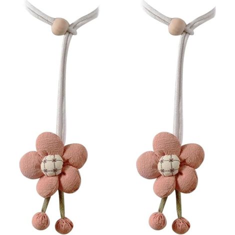 Lot de 2 embrasses de rideaux en tissu citrouille – Décoration intérieure salon & chambre à coucher – Style festif et tendance